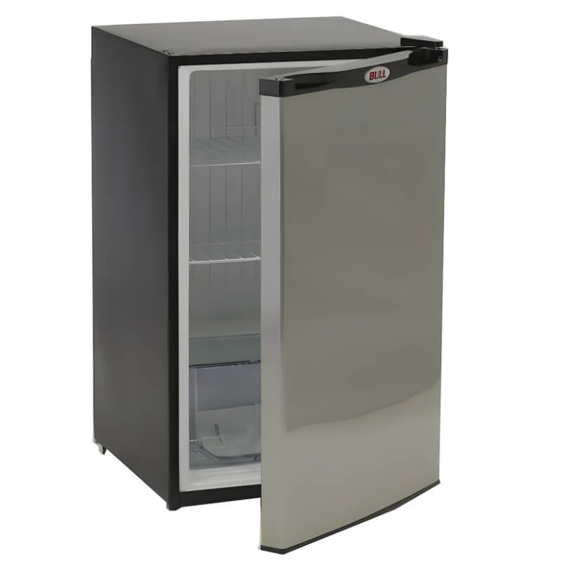 Bull Luxury Q L-Shaped Grill Island | 4.5 Cu Ft Refrigerator w/ Reversible Hinge