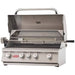 Bull 47629 Angus 30 Inch 4 Burner Built In Gas Grill With Rotisserie Hood Open