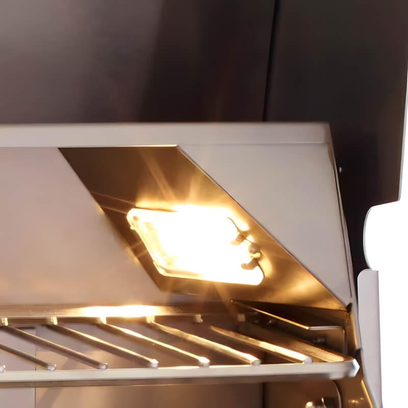 Bull Angus 30 Inch Burner Built In Gas Grill With Rotisserie Light