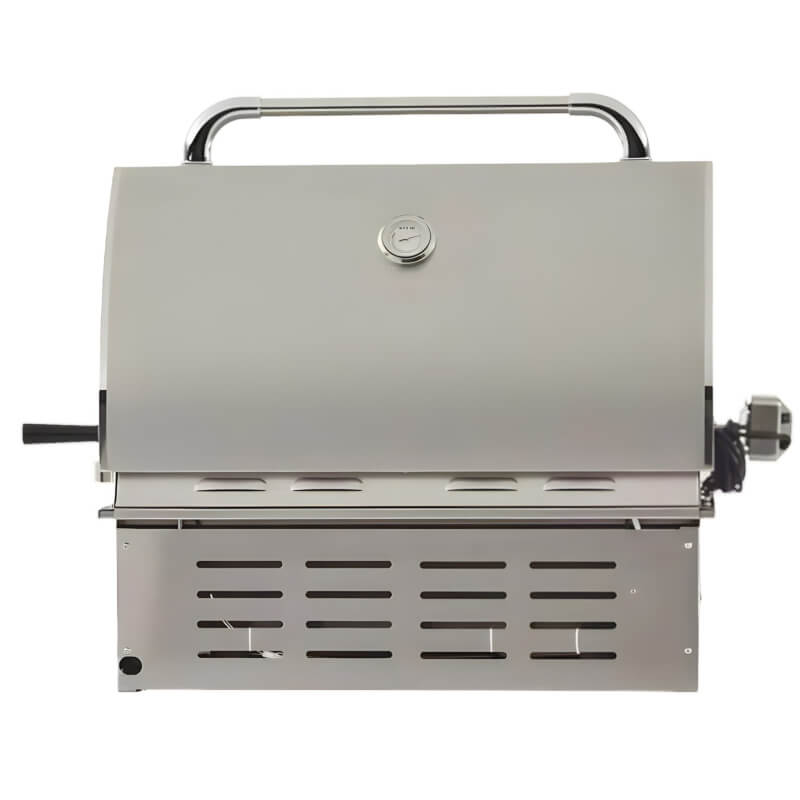 Bull Angus 30-Inch 4-Burner Built-In Gas Grill With Rotisserie | Rear View