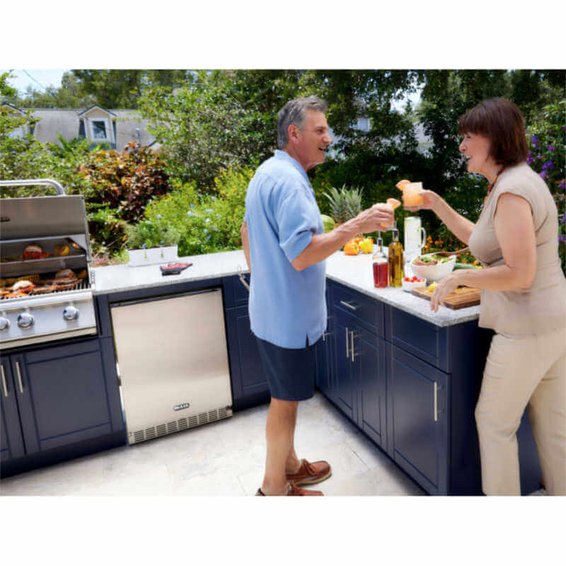 Bull Augusta 10 Ft Dura Outdoor Kitchen | Shown With Refrigerator