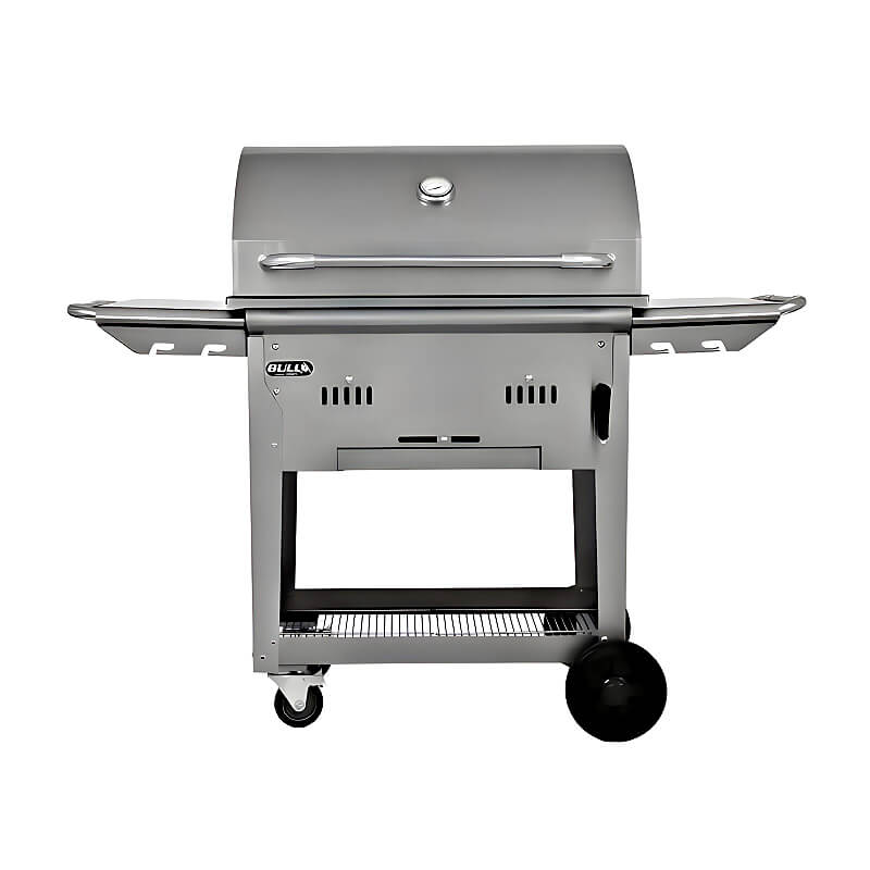 Bull Bison Premium 30-Inch Freestanding Charcoal Grill | Stainless Steel Constructio