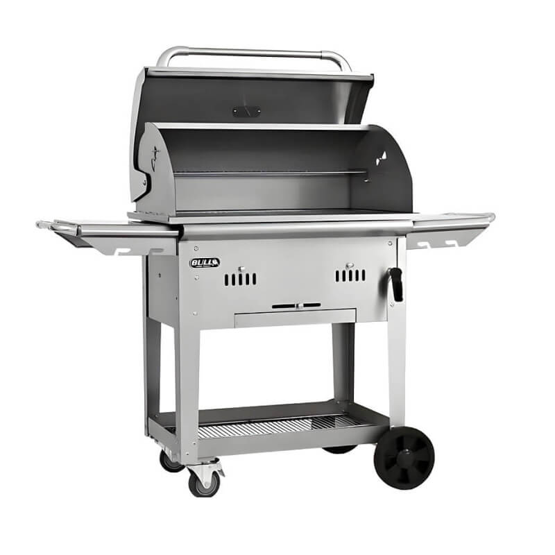 Bull Bison Charcoal Grill With Cart | 304 Stainless Steel