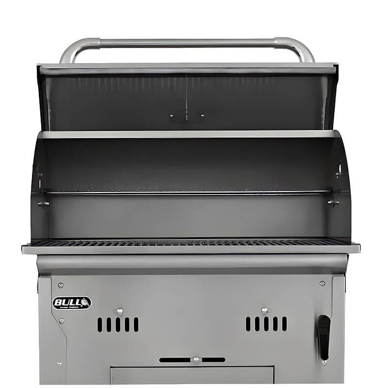 Bull Bison Premium 30-Inch Built-In Charcoal Grill | Stainless Steel Construction