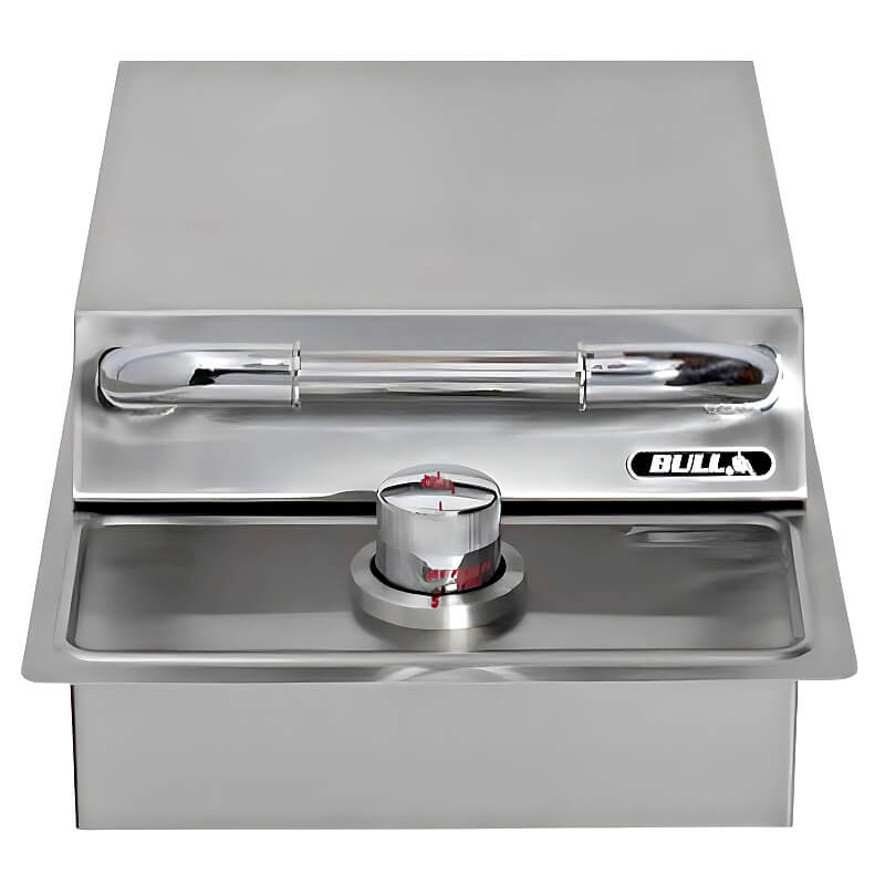 Bull Drop In Gas Single Side Burner | Stainless Gas Knobs