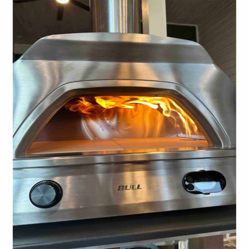 Bull Dual Fuel Countertop Pizza Oven | 15,000 BTU Gas Burner