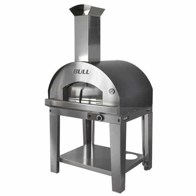 Bull-Gas-Pizza-Oven-W-Cart | Propane Tank Holder