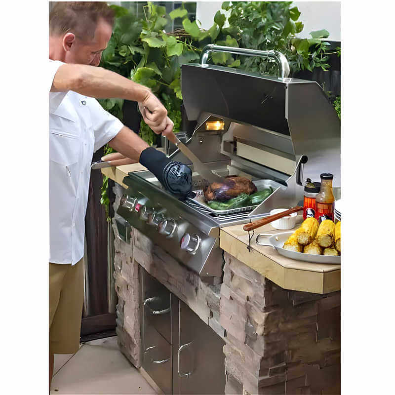 Bull Master Q 5.5 Ft BBQ Grill Island | Grilling on Patio