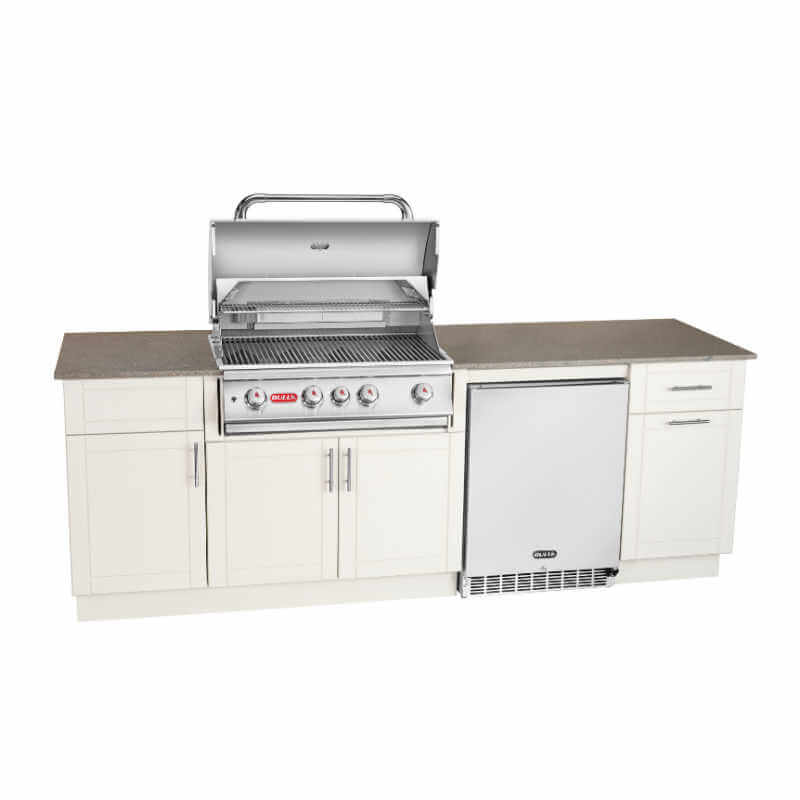 Bull Myrtle Beach 8 Ft Dura Outdoor Kitchen | Bull Angus 4 Burner Grill