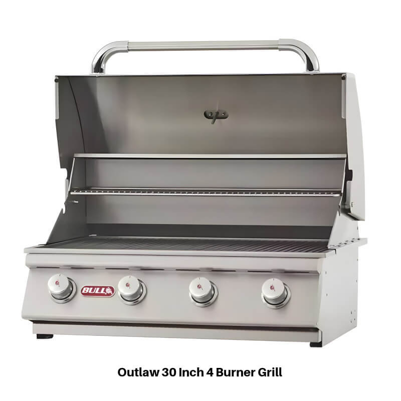 Bull Patio Q L-Shaped BBQ Grill Island | No Rotisserie or Grill Lights