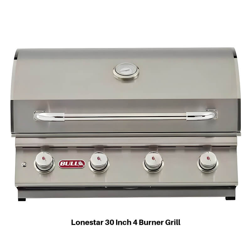 Bull Lonestar 30 Inch Stainless Steel Built In Gas Grill 