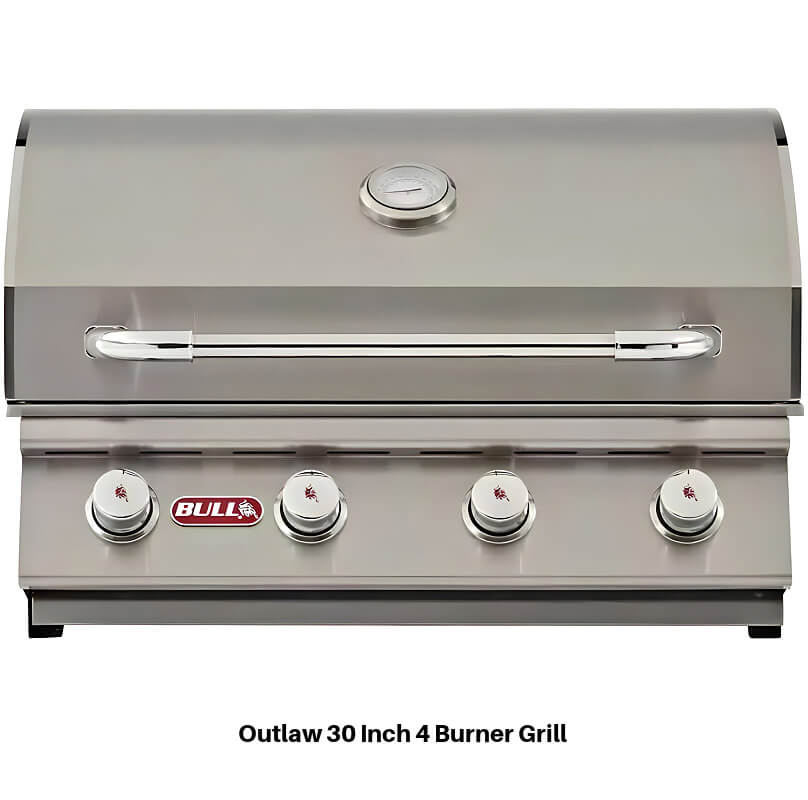 Bull Patio Q L-Shaped BBQ Grill Island | Outlaw 30-Inch Gas Grill