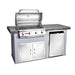 Bull Power Q BBQ Grill Island | Sky Grey Quartzsite Base & Union Smoke Countertop