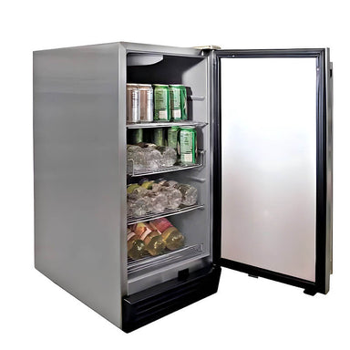 Cal Flame 14-Inch 3.2 Cu. Ft. Outdoor Rated Compact Refrigerator | 3.2 Cu Ft Storage