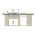 Cal Flame 8 Ft. L-Shaped BBQ Grill Island - BBK820 Rendering