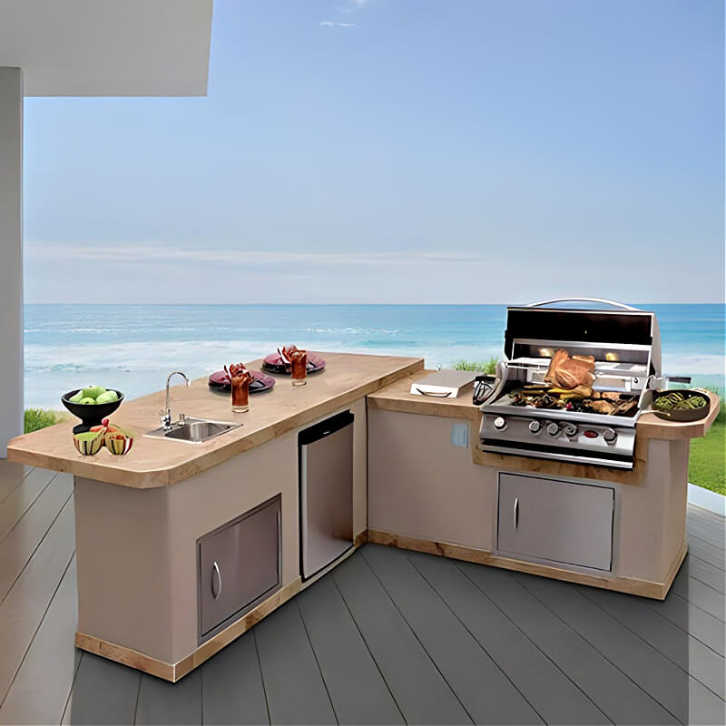 Outdoor Bbq Kitchen Island Outdoor Kitchen Island Build Plans DIY