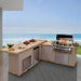 Cal Flame 8 Ft. L-Shaped Outdoor BBQ Kitchen Island - BBK870