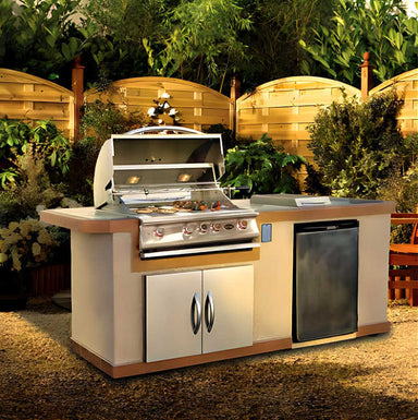 Cal Flame 7 Ft. BBQ Grill Island - BBK-710 | In your Backyard