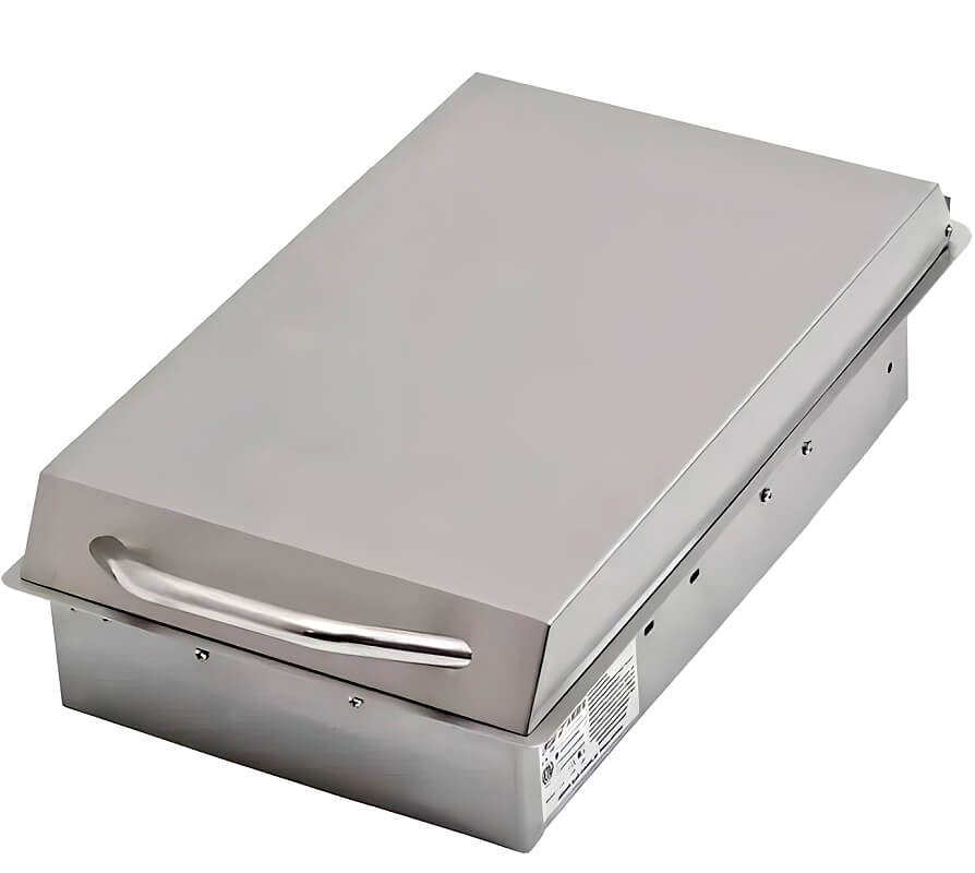 Cal Flame 8 Ft. BBQ Grill Island | Drop In Single Side Burner w/ Stainless Steel Lid