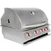 Cal Flame G Series 32 Inch 4 Burner Built In Grill | Angled Grill