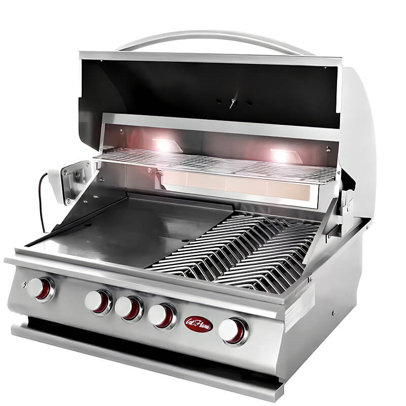 Cal Flame 7 Ft. BBQ Grill Island - BBK-710 | P Series Gas Grill w/ Griddle