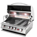 Cal Flame 4 Ft. L-Shaped BBQ Grill Island - BBK401 | Cal flame 32 Inch P Series Grill Angled View