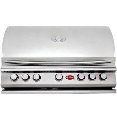 Cal Flame P Series 40 Inch 5 Burner Built In Grill | Stainless Steel Hood