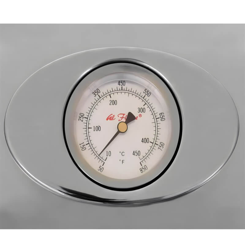 Cal Flame P Series 40 Inch 5 Burner Built In Grill | Analog Thermometer