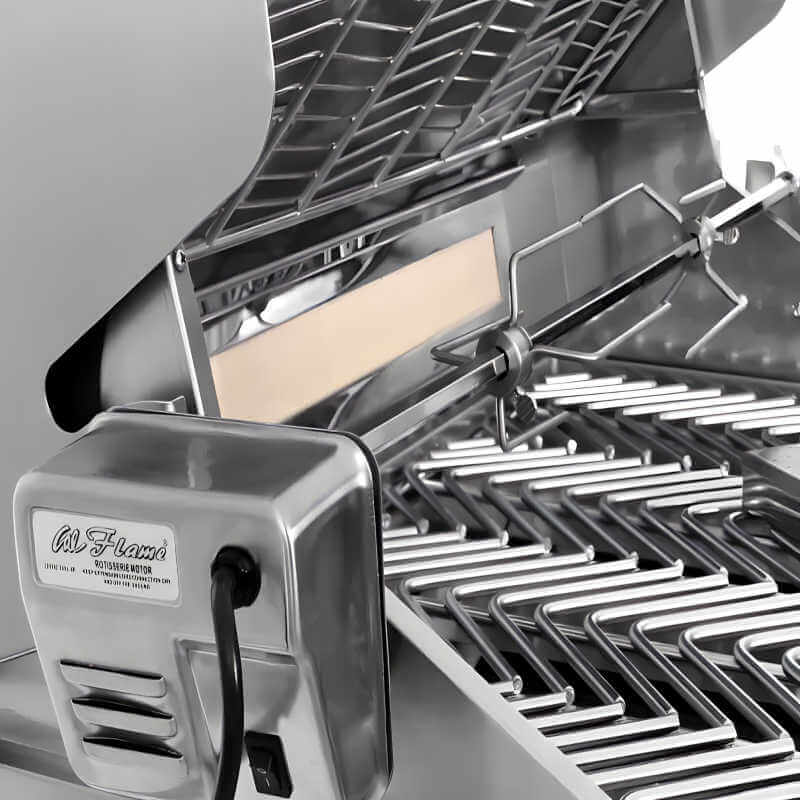 Cal Flame P Series 40 Inch 5 Burner Built In Grill | Rotisserie Kit