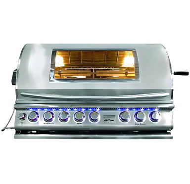 Cal Flame Top Gun Convection 40 Inch 5 Burner Built In Grill | Glass Window