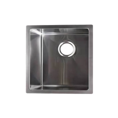 Cameo 16-Inch Stainless Steel Single Bowl Square Sink | Top View