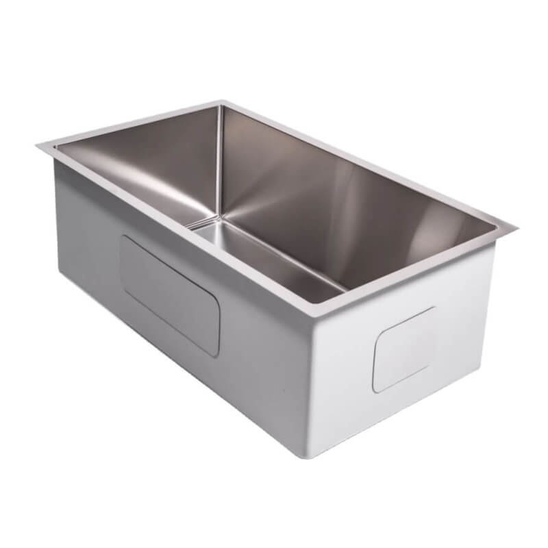 Cameo 30-Inch Stainless Steel Single Bowl Rectangle Sink