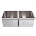 Cameo 32-Inch Stainless Steel 50/50 Double Basin Sink