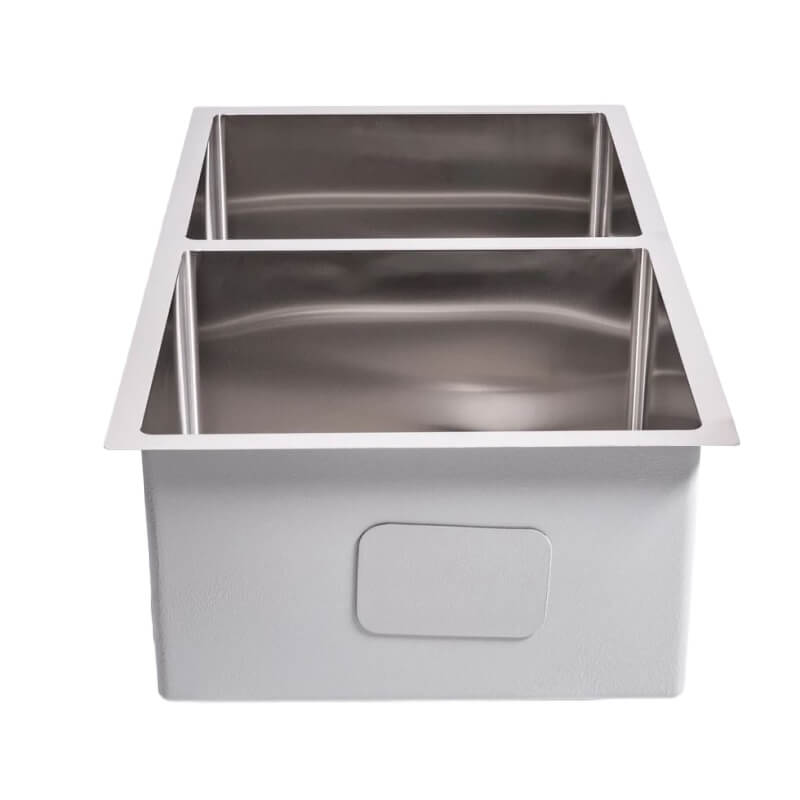 Cameo 32-Inch 50/50 Double Basin Sink | Drop-In or Undermount Installation
