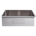 Cameo 32-Inch Stainless Steel Single Bowl Rectangle Sink | Rear View