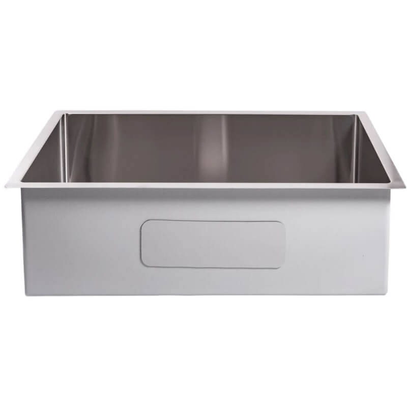 Cameo 32-Inch Stainless Steel Single Bowl Rectangle Sink | Rear View