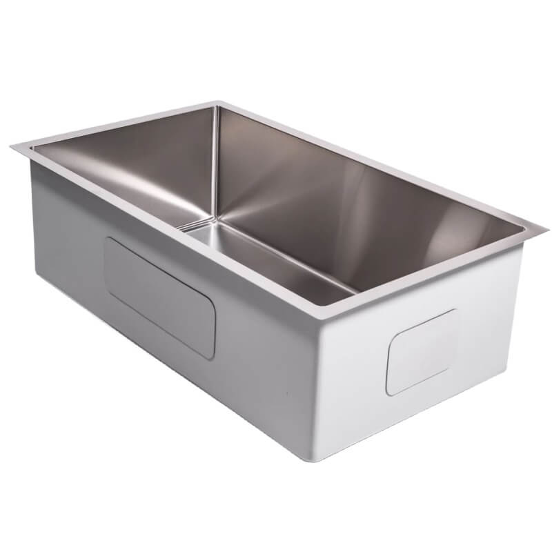 Cameo 32-Inch Single Bowl Rectangle Sink | 304 Stainless Steel