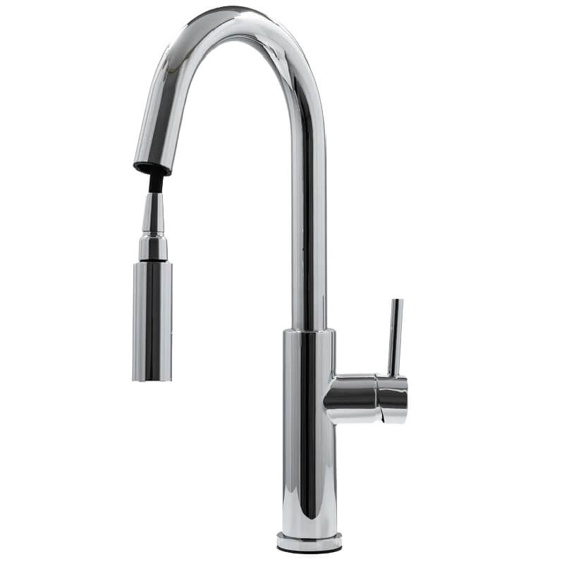 Cameo Chrome Pull-Down Faucet | Sprayer Head