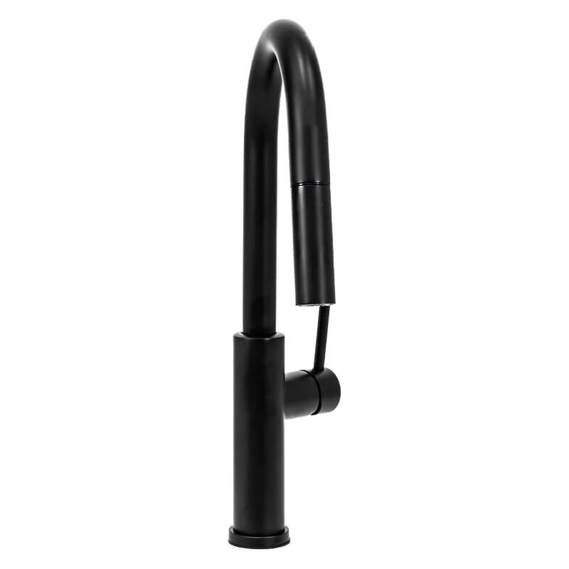 Cameo Matte Black Pull-Down Faucet | Front View