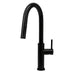 Cameo Matte Black Pull-Down Faucet | Gooseneck Large Pot Design