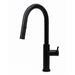 Cameo Matte Black Pull-Down Faucet | Swivel Spout