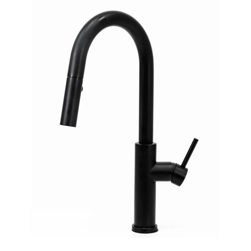 Cameo Matte Black Pull-Down Faucet | Hot and Cold Faucet