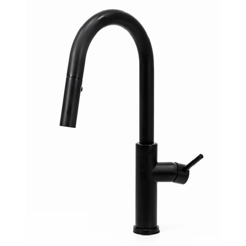 Cameo Matte Black Pull-Down Faucet | Outdoor Faucet