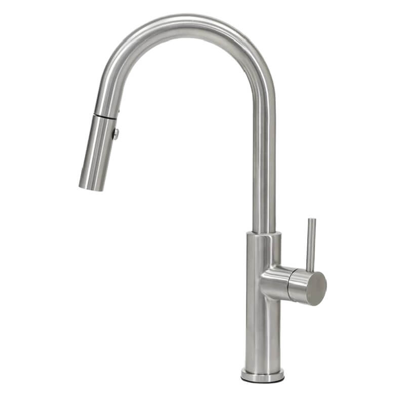 Cameo Stainless Steel Pull-Down Faucet | Side View