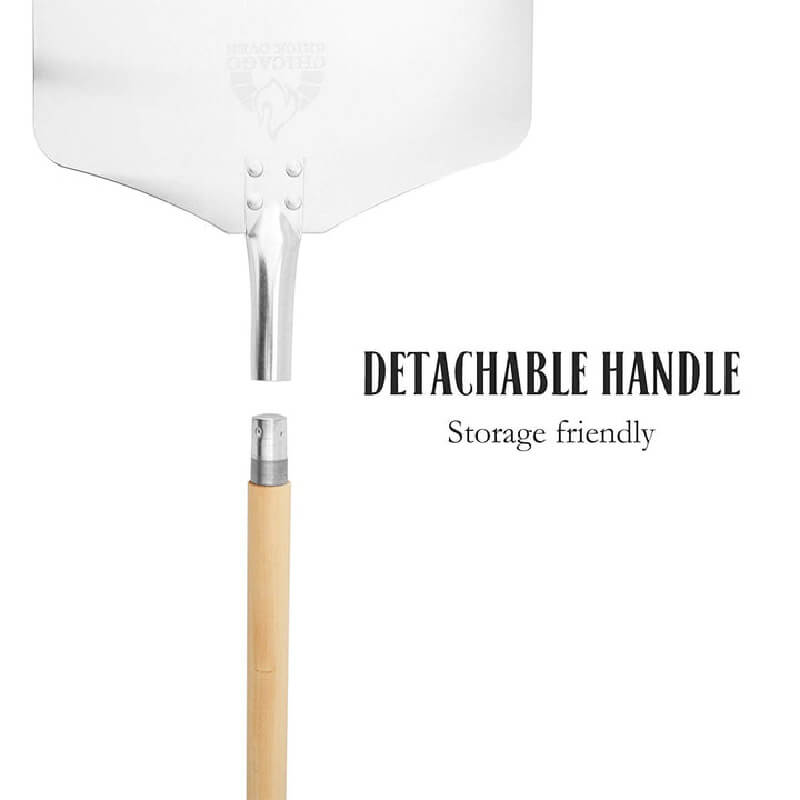 Chicago Brick Oven Detachable Wood Handle | Detachable Handle