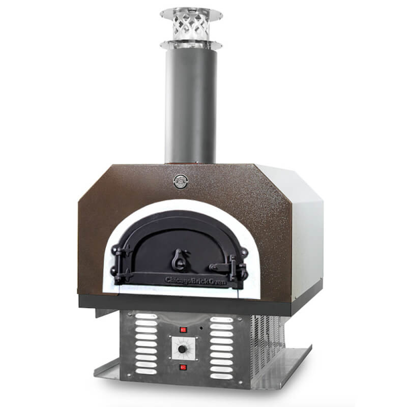 Chicago Brick Oven CBO-750 Dual Fuel Pizza Oven | Stainless Steel Chimney