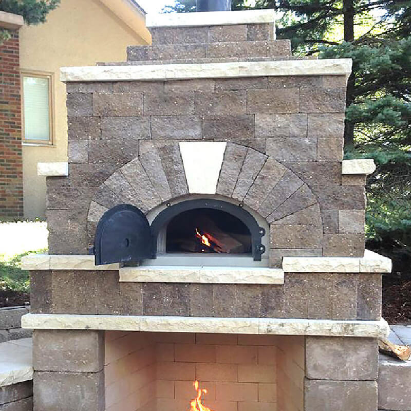 Chicago Brick Oven CBO-500 Wood-Fired DIY Pizza Oven Kit | Shown with Bricks