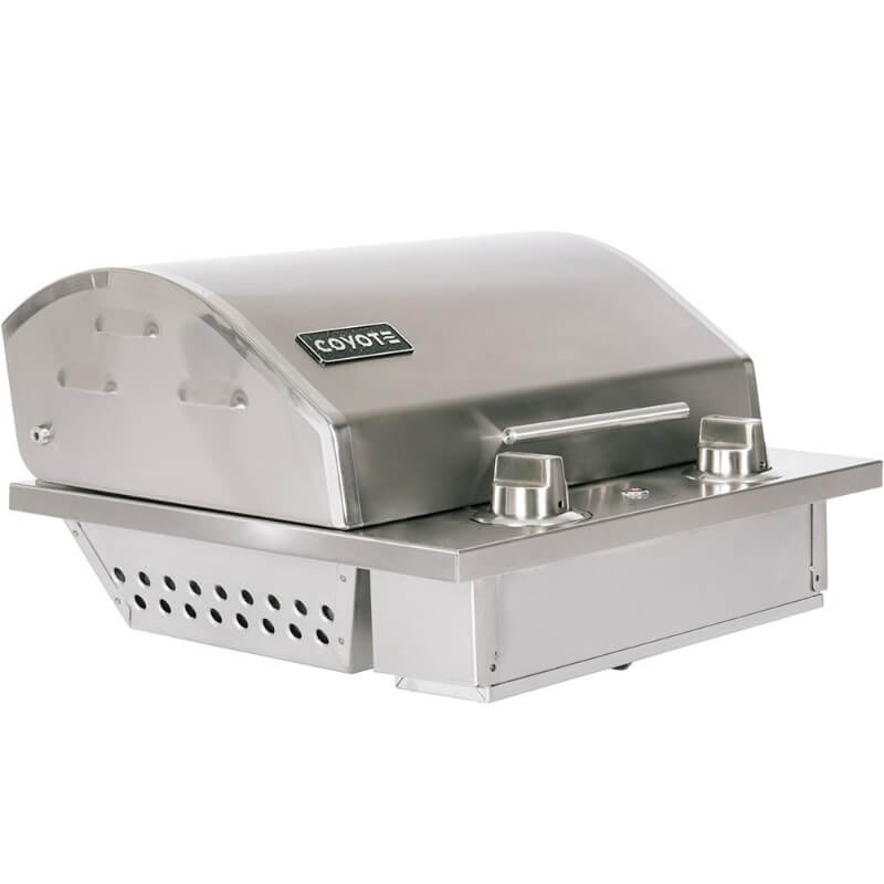 Coyote 18-Inch Portable Electric Grill | Side View