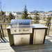 Coyote 21-Inch Outdoor Refrigerator | Installed in Grill Island