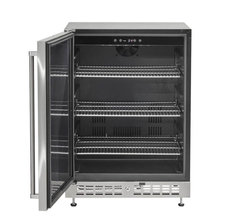 Coyote 24 Inch Built-In Refrigerator | Wire Shelves